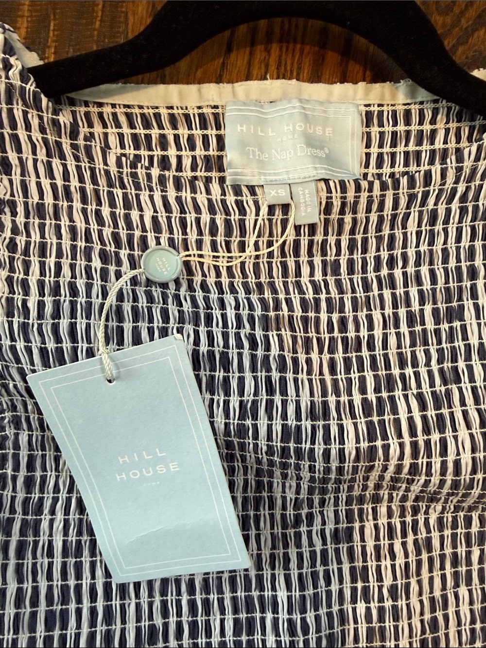Hill House Navy and White Striped Smocked Maxi Sundress - Picture 3 of 6